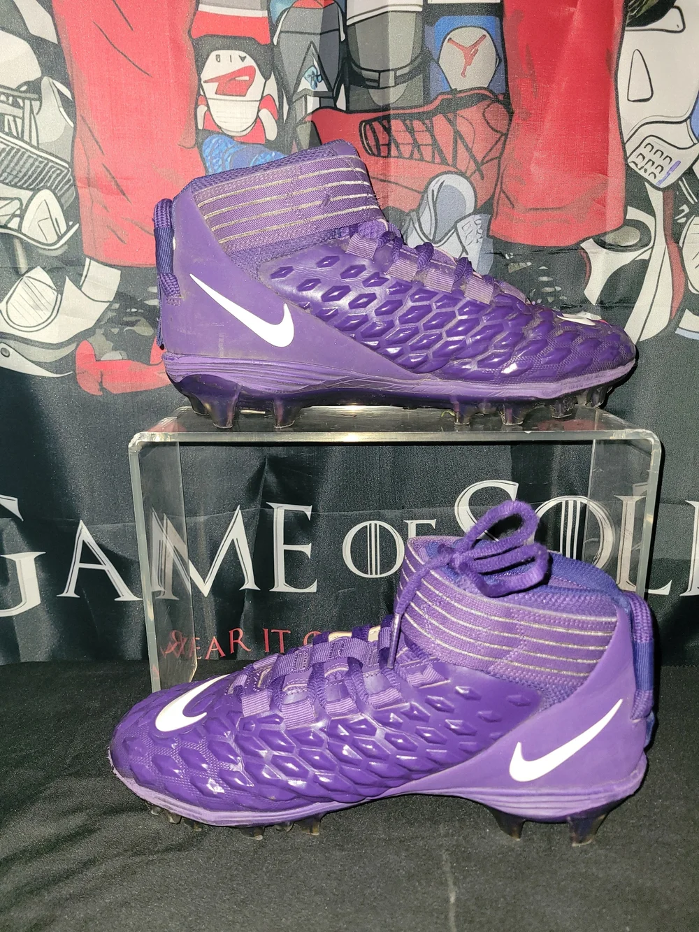 Nike Force Savage Pro 2 Cleats with White Swoosh